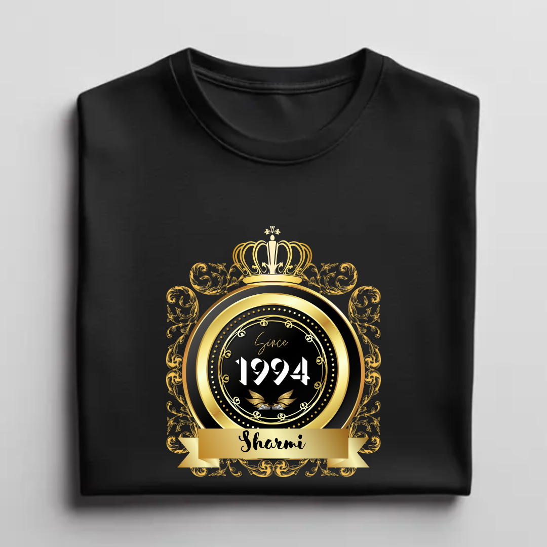 Birth Year Golden Frame