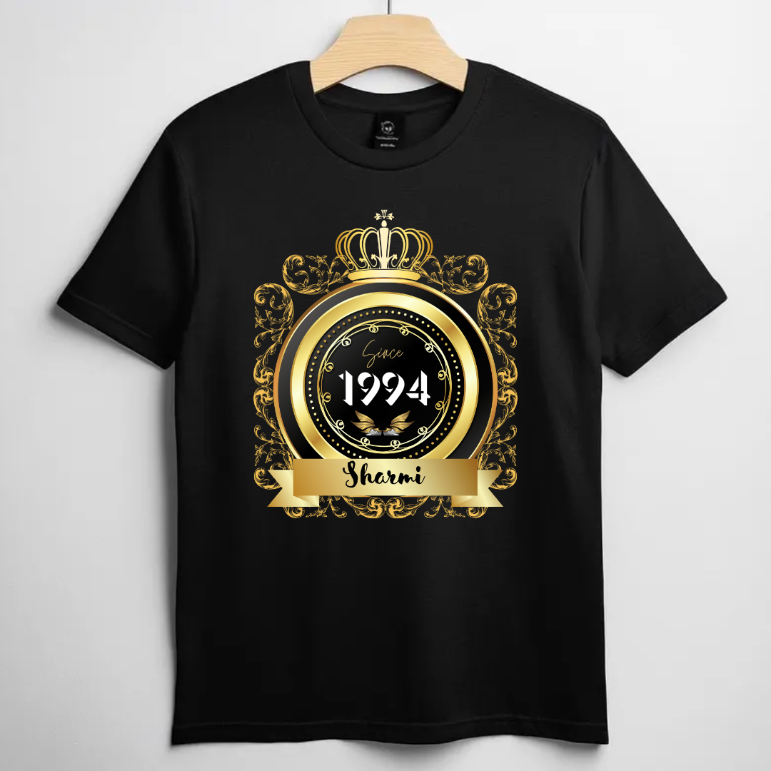 Birth Year Golden Frame