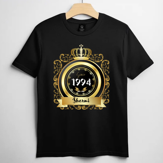 Birth Year Golden Frame